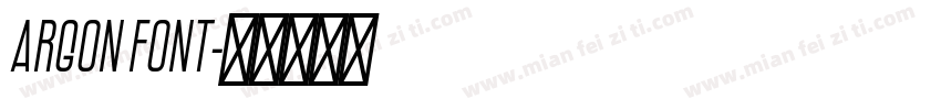 Argon Font字体转换